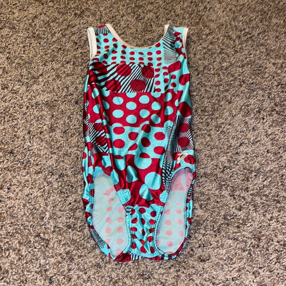 Plum practice wear gymnastics leotard